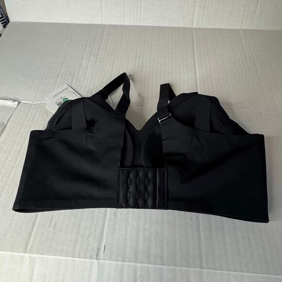 Momcozy Seamless Wireless Nursing Bra Black Removable Pads NWT Size Large - Picture 5 of 10